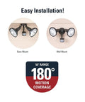 180 Degree Motion Activated Outdoor Security Flood Light With Bronze Lamp Cover, eave and wall mount options