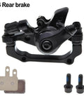 Heavy Hitter Mechanical Disc Brake Kit For Mountain Bikes And Fat Tire Electric Cruisers With Reinforced Aluminum Caliper And 160 Mm Floating Steel Rotor Brick Wall Stops, rear brake assembly with pads.
