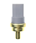 Engine coolant temperature sensor with gray plastic body and brass probe