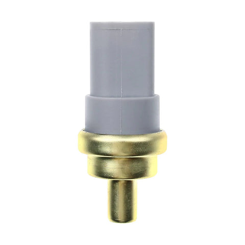 Engine coolant temperature sensor with gray plastic body and brass probe