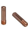 Premium 18-Piece Welding Kit Featuring.035 In Contact Tips and Gas Nozzles for Mig Mag Guns with Diffusers showing two brass contact tips.