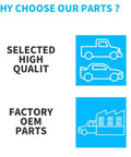 Image showing benefits of selected high quality and factory OEM parts for vehicles and trucks.
