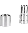 E Type 1.5 Inch Cam and Groove Quick Connect Hose Fitting 304 Stainless Steel Male Coupler for Hydraulic Systems and Water Lines Durable Metal Quick Hookup, side view