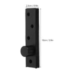 Heavy Duty Stainless Steel Pivot Hinge For Wood Doors And Narrow Openings With Hidden Central Pivot, Matte Black Finish