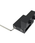 2 Pack Barn Door Stopper Set With Hex Wrench, Roller Stopper And Track Limiters, Aluminum Alloy Black Finish