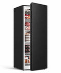 Massive 11 Cu Ft 4 In 1 Convertible Upright Freezer And Refrigerator With Durable Glass Shelves, fully stocked with frozen foods.