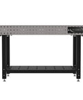 Heavy Duty Welding Fixture Table With Precision Laser Cut Holes And Storage Shelf Built Beefy For Garage Shop Projects, 60W x 36D.