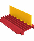 4 Channel Industrial Drive Over Cable Protector For One And A Quarter Inch Lines Heavy Duty Cable Ramp With 40K Axle Load Capacity
