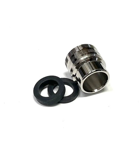 Metal adapter and rubber washers for Portable Dishwasher Fill And Drain Hose Assembly For Whirlpool And Kenmore Eight Foot Length Quick Easy Install Includes Faucet Filter Mesh And Extra Rubber Washer Adapters For Standard Faucet Threads OEM Quality W10273574