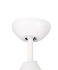 Top mount of Dope 40 Inch Indoor Ceiling Fan With LED Light Remote Control White Finish Five Blade Motor Included Energy Efficient 23W