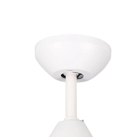 Top mount of Dope 40 Inch Indoor Ceiling Fan With LED Light Remote Control White Finish Five Blade Motor Included Energy Efficient 23W