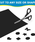 Peel And Stick Magnetic Receptive Steel Sheet With Adhesive Backing, 30 Mil Thick, 8.5 By 11 Inches cut into shapes with scissors