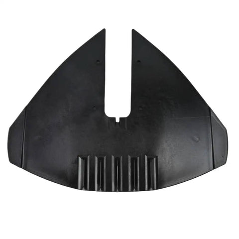 Whale Tail Hydrofoil Stabilizer for Outboard Motors 15-300HP shown in ABS material, black, for enhanced boat stability