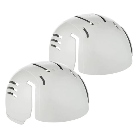 Lightweight Universal Safety Bump Cap Insert That Fits Any Baseball Hat With Trim To Fit Design Breathable Polyethylene Shell Keeps Your Head Safe And Comfy Two Pack white shells