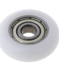 Buttery Smooth 10 Pcs Nylon Pulley Rolling Bearing Wheels For Furniture Drawer And Sliding Door Runner Hardware Slick Silent Glide Heavy Duty Top Shelf Upgrade white nylon pulley with metal bearing.