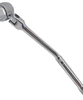 Universal Oxygen Sensor Socket Wrench 22mm For Seven Eighths Inch O2 Sensor with contour handle and flexible head, side view.