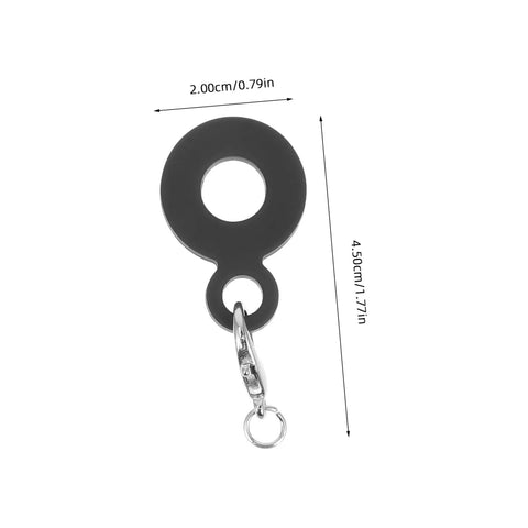 Black silicone straw charm adapter with measurements, Six Pack Silicone Straw Charm Adapters For Tumblers, Stylish And Fun Straw Pendants