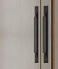 Freshen Up Your Space With These Boss Level Matte Black Cabinet Pulls Five Pack Long Drawer Handles on wood cabinets.