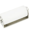 Sliding Gate Guide Roller With Stainless Steel Bracket 4 Inch Wheel White Color Heavy Duty Gate Hardware For Smooth Sliding