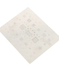 Tin Reballing Stencil for A54 and A536 Series, Precise Positioning, Half Engraving Workflow, Fast Tin Plating Speed, Durable Mechanical Components, Pro DIY Friendly, Easy Setup for CPU Reballing Tasks, white metal stencil