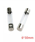 Two 6x30mm fuses from Assorted Glass Tube Fuses Kit 50 Pcs Set 6x30mm Quick Blow Varieties From 0.5A To 30A Easy Storage