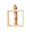 Premium Square Solid Wood Wall Mount Coat Rack Featuring Hella Durable Entryway Storage Hooks For Keys Jackets And Backpacks, owl decor.