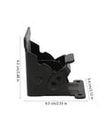 Heavy Duty Ball Bearing Door Hinges 2 Pack for Folding Furniture Stainless Steel Table Leg Hinge Replacement, 6.5 cm black hinge with rounded corner