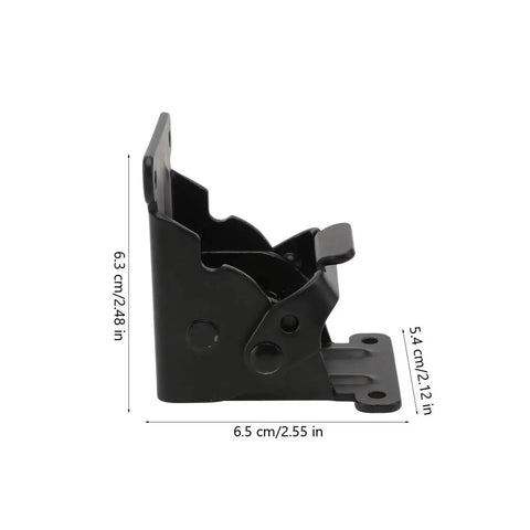 Heavy Duty Ball Bearing Door Hinges 2 Pack for Folding Furniture Stainless Steel Table Leg Hinge Replacement, 6.5 cm black hinge with rounded corner