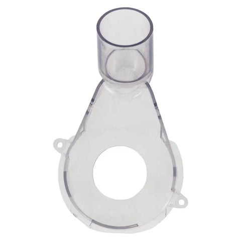 Three Piece Dust Extraction Hood Kit For MR23 Series Routers, shown with clear durable hood for edge forming, easy cleanup part.
