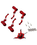 Red RC Helicopter Swashplate Set Leaf Clip Replacement Aluminum Plug And Play Easy Install For K124 And K170 model