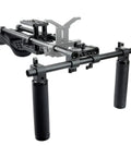 No Hassle 15mm Shoulder Rig With Pad And Riser Base Plate For DSLR And Mirrorless Cameras, 60mm Rod Center, Rail Handle Kit