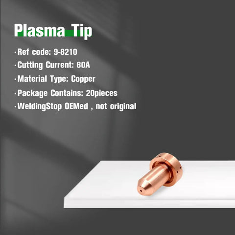 SL60 Plasma Torch Consumables Kit with 9-8215 Electrodes and 9-8210 Nozzles for Thermal Dynamics SL60 Cutmaster Series 60A Tips