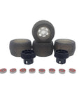 105mm Bright Black Cloud 36T Gear Synchronous Wheels for Electric Skateboard and Four Wheel Scooter, smooth durable design
