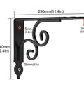 Heavy Duty L Shape Wall Mount Shelf Brackets With Screws Built Like A Tank Rock Solid Floating Shelf Support Smooth Iron Corner Bracket 11Point4 Inch