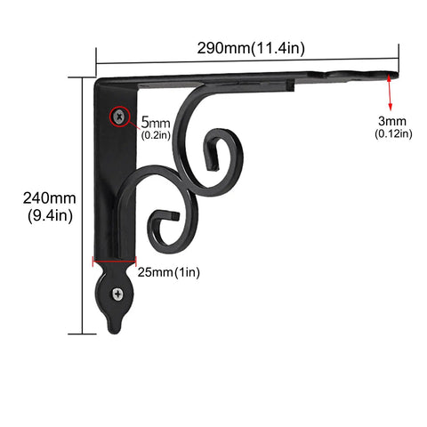 Heavy Duty L Shape Wall Mount Shelf Brackets With Screws Built Like A Tank Rock Solid Floating Shelf Support Smooth Iron Corner Bracket 11Point4 Inch