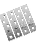 Beefy Heavy Duty Stainless Steel Pivot Door Hinges 360 Degree Rotation Twin Pack For Enhanced Stability And Smooth Swing Silver Finish