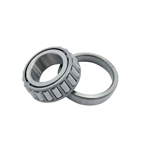 L44643 L44610 Tapered Roller Bearing Cone And Cup Set For EZ Lube Trailer Axles shown in steel with 1.000 inch inner diameter and 0.580 inch width.