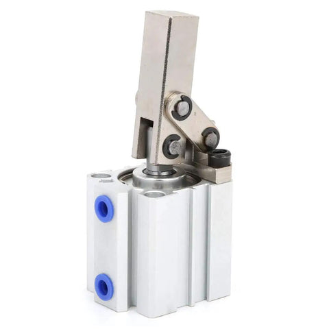 Double Acting Pneumatic Air Cylinder Clamp Arm Lever for Industrial Automation Equipment with Aluminum Body, M5x0.8 Connection