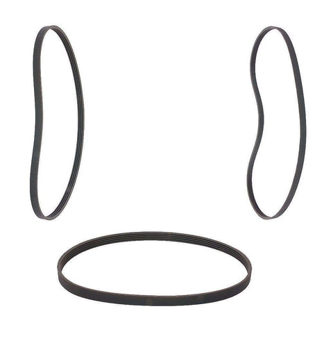 Beefed Up Drive Belt Set For 2.4L Toyota Tacoma 1998 2004 Four Cylinder Three Piece Replacement Kit displayed in black belts