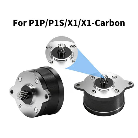 2 Phase 1.8 Degree Round Stepper Motor For 3D Printer Extruders, 36 Tooth Helical Gear, stainless steel, Lab X1 X1C P1P P1S