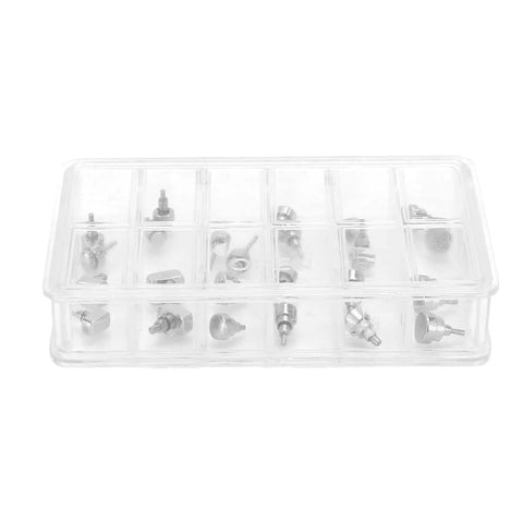 Pro Grade Watch Repair Push Button Tool Kit With 24 Pieces In 12 Types For Watchmakers And Repair Technicians in clear box