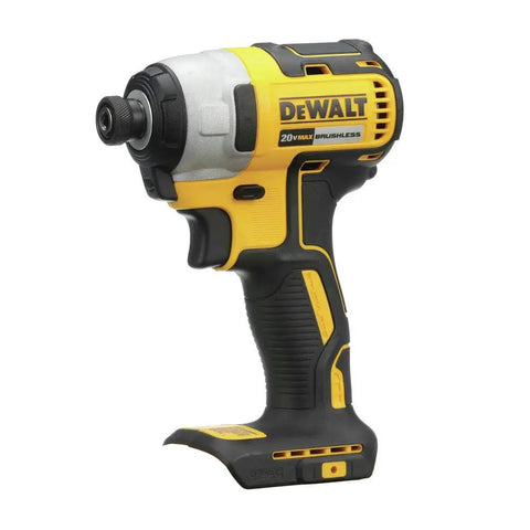 20V Max Cordless Impact Driver Kit With Brushless Motor One Quarter Inch Hex Chuck Two Batteries And Charger LED Light With 20