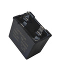 Close-up of 12uF 250VAC capacitor from Upgraded Start Relay With WR07X10097 And Matched 12uF 250VAC Run Capacitor Kit For Refrigerator Replacement