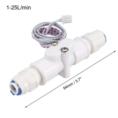 1/4 Inch Quick Connect Hall Effect Water Flow Switch Flow Meter Counter 1 To 25 Liters Per Minute with 94mm length