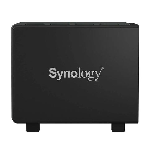 Badass Heavy Duty Four Bay Nas Server Slick Compact Chassis with Synology logo, designed for high-capacity storage.