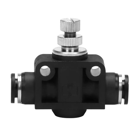 1/4 Inch Straight Plug Quick Connect Air Flow Control Valve For Rock Solid Pneumatic Speed Regulation And No Sweat Diy Shop Builds Or Machine Upgrades