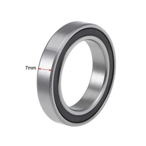 6805-2RS deep groove ball bearing, chrome steel, 25x37x7 mm, double sealed.