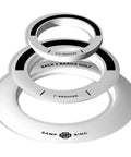 Golf Putting Rings Three Piece Set For Indoor And Outdoor Practice With Ramp Ring And Hole Reducers Pro Precision Training