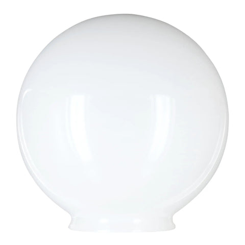 6-Inch White Glass Globe Lamp Shade With 3.25-Inch Fitter Opening For Pendant Lights And Wall Sconces Replacement Shade