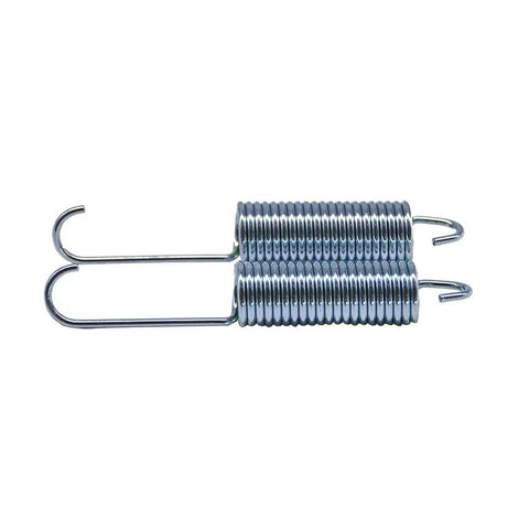 Heavy Duty Recliner Tension Spring Replacement 4.5 Inch Hook To Hook For Sofa Chair Bed Mechanism silver coil close-up view.